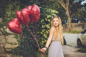 heart shaped baloons